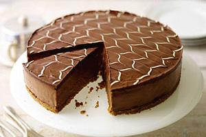 Ústní čokoládový tvarohový koláč