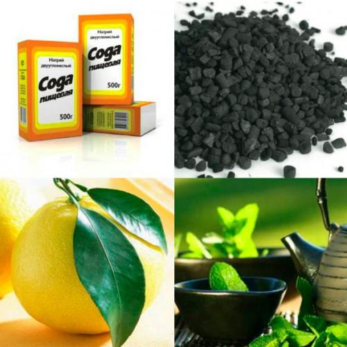 Olio dell'albero del tè attivato carbone di legna di limone di soda