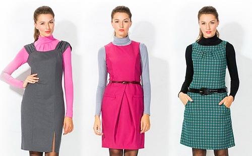 Tři barevné možnosti při nošení letní šaty
