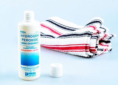 Peroxide Jar at Towel