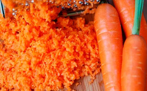 Geriebene Karotten