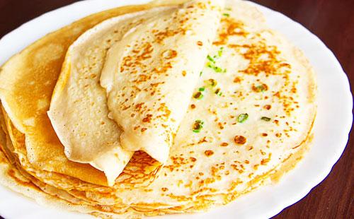 Ang mga pancakes nang hindi random