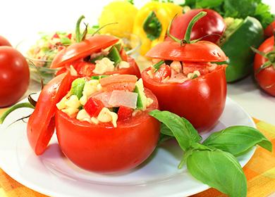 Kesä tomaattiruoka