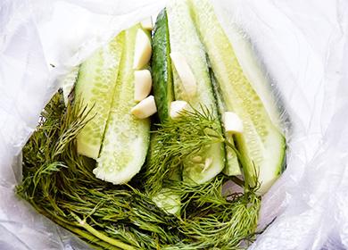Pickles in einer Packung