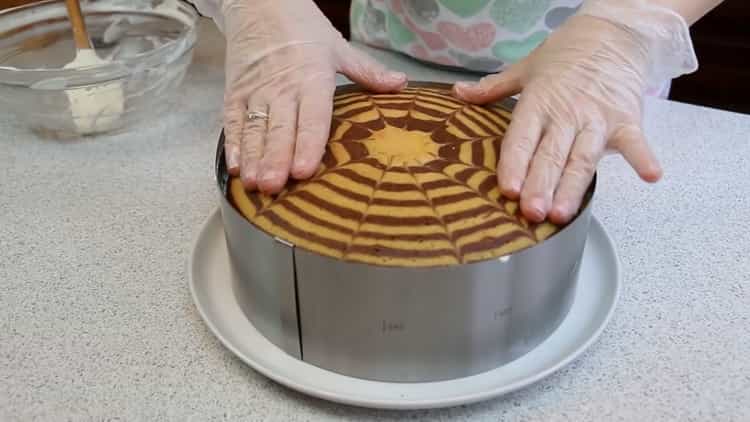 A zebrás sütemény elkészítéséhez készítsen el mindent, amire szüksége van
