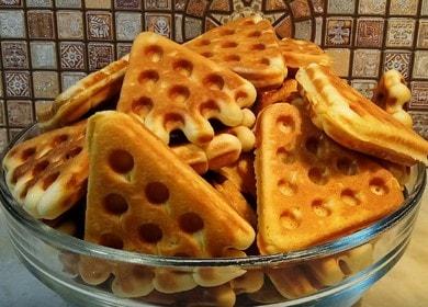 Gtov masarap na waffle cookies sa home recipe na may larawan.