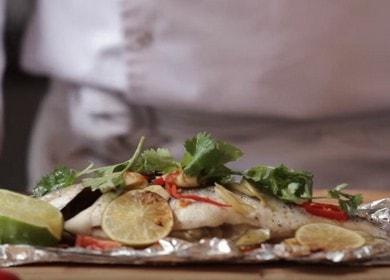 Μαγειρική dorado στο φούρνο σε φύλλα: μια συνταγή με φωτογραφίες βήμα προς βήμα.