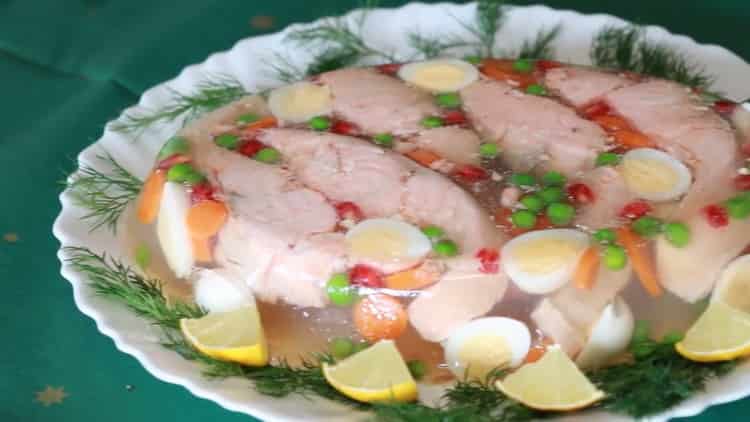 Gelatina di pesce con gelatina ricetta graduale con foto