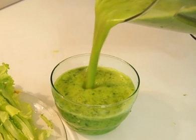 Masarap na green smoothie: tatlong hakbang-hakbang na mga recipe na may mga larawan.
