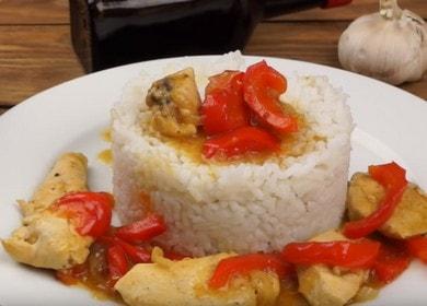 Pollo piccante tailandese: cuciniamo secondo la ricetta con una foto.
