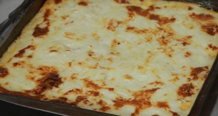 Tulad ng nakikita mo, ang recipe para sa tinadtad na lasagna ay talagang simple.