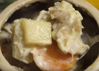 Vaření pollock v troubě: recept s bramborami.