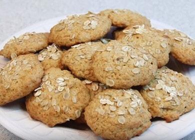 Vaření chutné ovesné sušenky s medem: postupný recept s fotografiemi a videi.