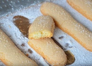 Vaření cookies Dámské prsty vpravo: krok za krokem recept s fotografií.