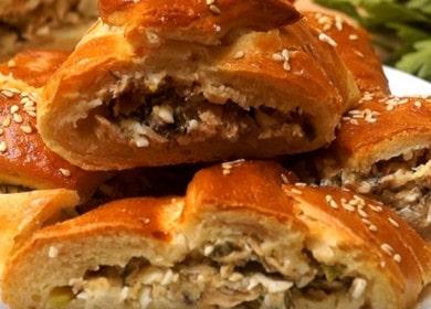 Hindi pangkaraniwang pie na may mga isda sa oven - imposibleng tumigil