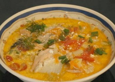 Кремообразна супа от сьомга - проста рецепта
