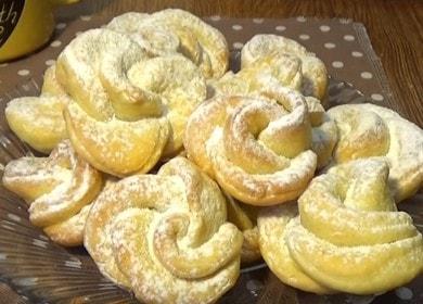 Mga soft curd Cookies - Isang Simpleng Oven Recipe sa Pagluluto