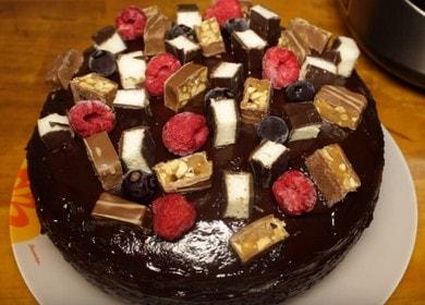 Lahodný čokoládový dort v pomalém hrnci: vaříme podle receptu s fotografiemi krok za krokem.