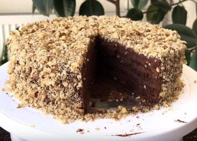 Κέικ σοκολάτας με καρύδια - νόστιμα και ζουμερά