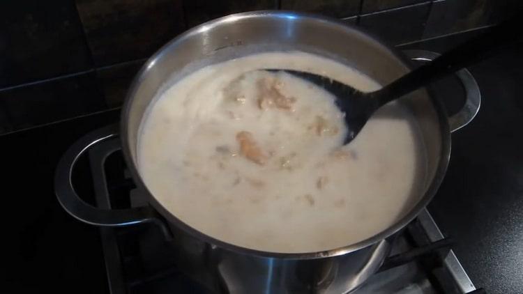 حساء السلمون جاهز