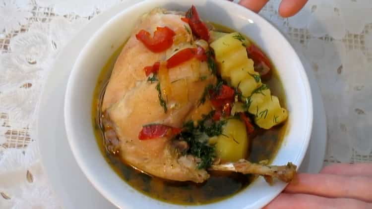 مطهو ببطء أرنب مع الخضروات - سريعة ولذيذة