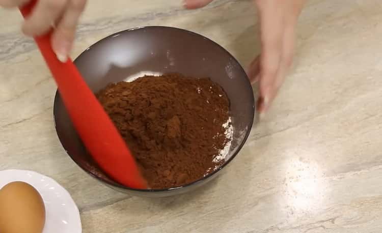 За да направите мраморни бисквитки, подгответе съставките