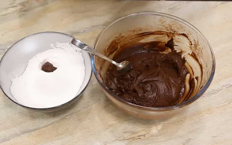 Chcete-li vytvořit mramorové sušenky, připravte ingredience