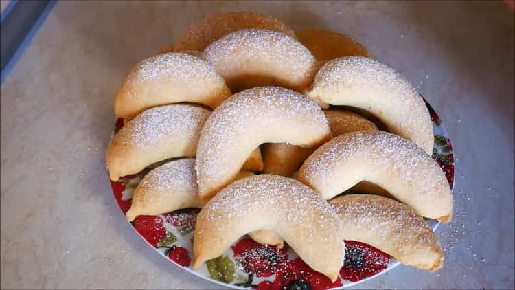 křehké sušenky s tvarohem připravené