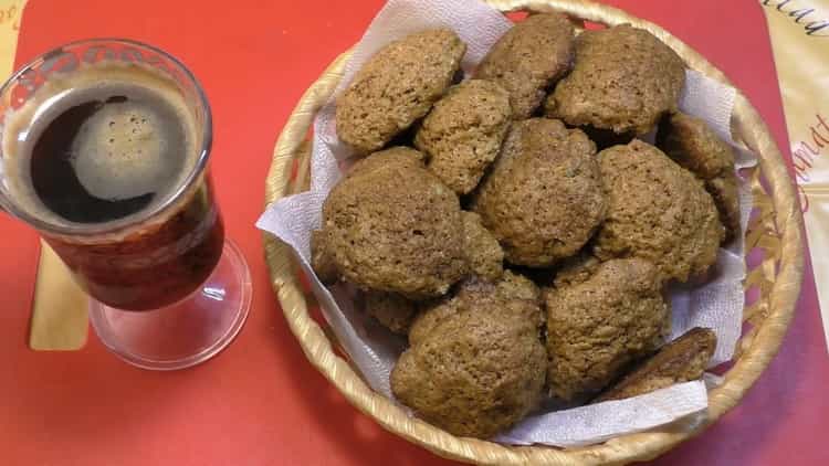 Rychlé kávové cookies na margarine - rychlý recept