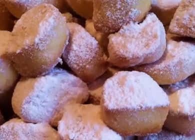 Бисквитки с късо печене Топене на сняг - бърза рецепта