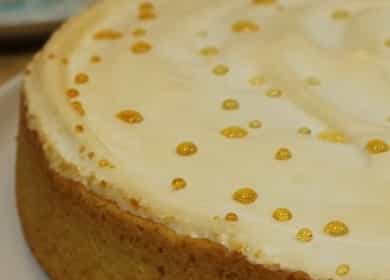 Κέικ με τυρί cottage Δάκρυα ενός αγγέλου σύμφωνα με μια συνταγή βήμα προς βήμα με φωτογραφία