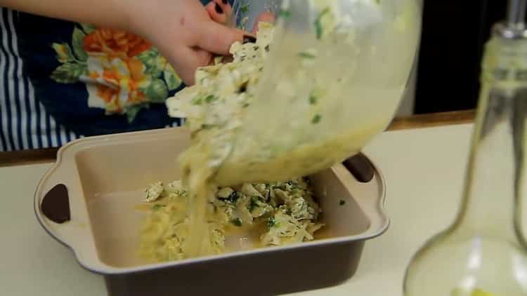 Zerrissene Lavash-Torte nach einem Schritt-für-Schritt-Rezept mit Foto