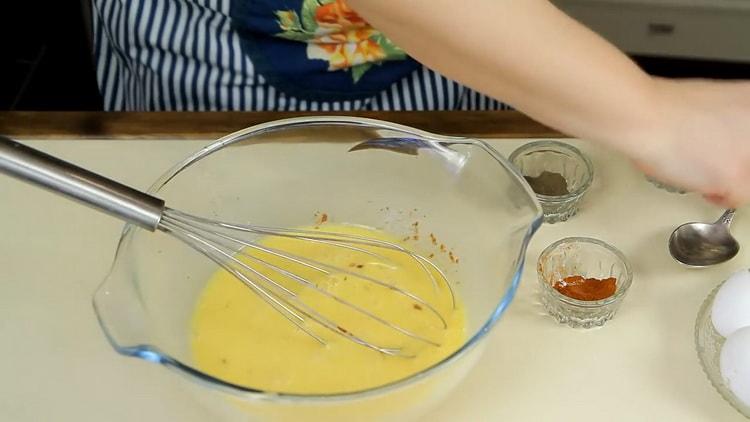 Chcete-li připravit lavashové koláče, smíchejte ingredience