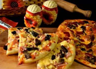 Wie man lernt, wie man köstliche Speckpizza macht
