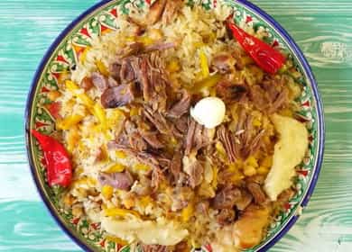 Central Asian pilaf - isang detalyadong recipe na may hakbang-hakbang na mga larawan