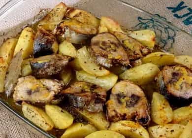 Jak se naučit, jak vařit chutné ryby a brambory v troubě