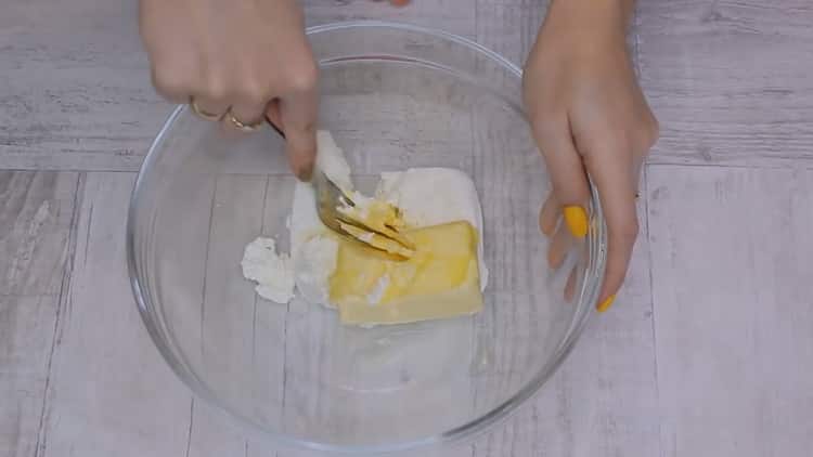 За да приготвите триъгълни извара бисквитки, подгответе съставките