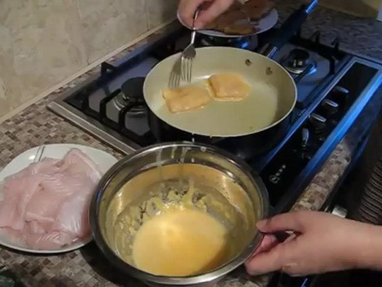 За готвене филе от пангасиус. запържете риба