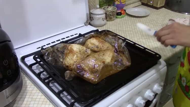 v peci je připraven jednoduchý recept na kuře