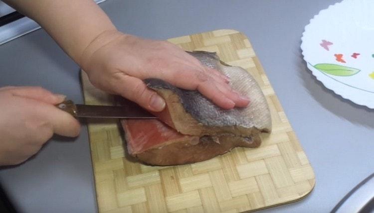 Condividiamo il salmone rosa sul filetto.