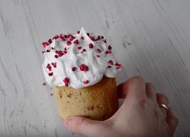 Torta pasquale (cupcake) senza lievito - cuocere e decorare