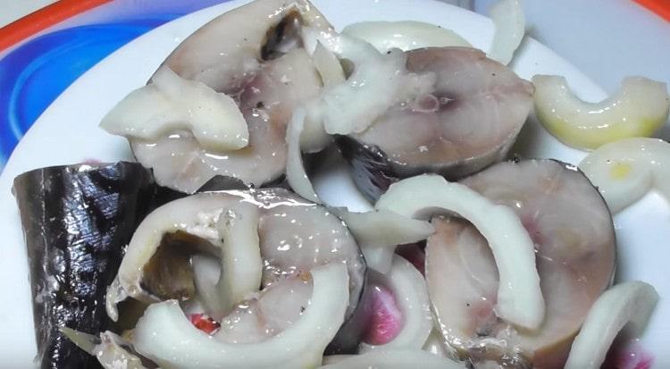Questa marinata di sgombro ti consente di cucinare pesce molto aromatico e gustoso.