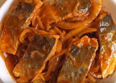 Korean-style marinated herring - napaka-masarap, mabango, na may isang magandang light speck