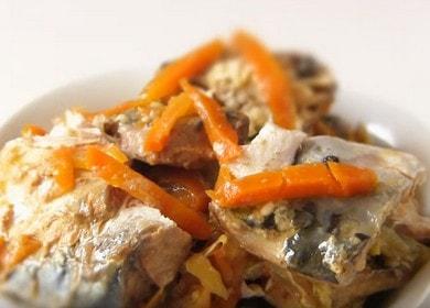 ang pinaka-pinong mackerel sa bangko: nagluluto kami ayon sa recipe na may mga hakbang sa hakbang na larawan.