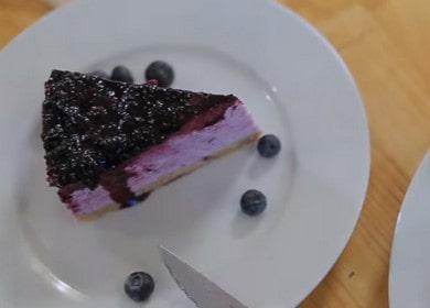 Borůvkový tvarohový koláč bez pečení - univerzální recept
