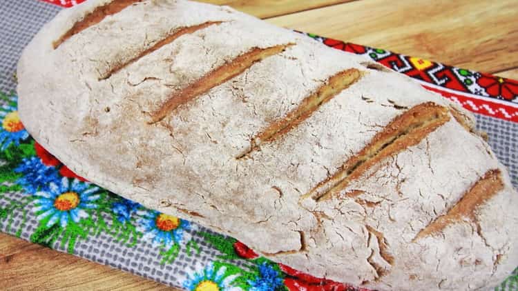 Sütő nélküli élesztő kenyér egy lépésről lépésre fotóval