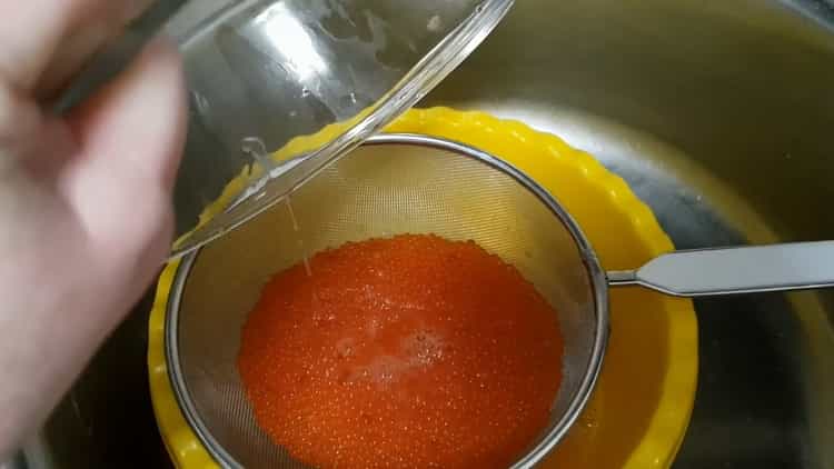 Forellenkaviar salzen: Schritt für Schritt Rezept mit Fotos
