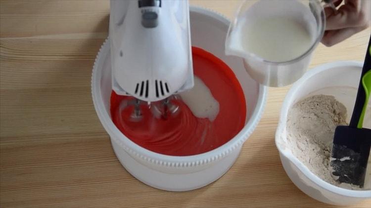 Για να φτιάξετε κόκκινα κέικ βελούδο προσθέστε κεφίρ
