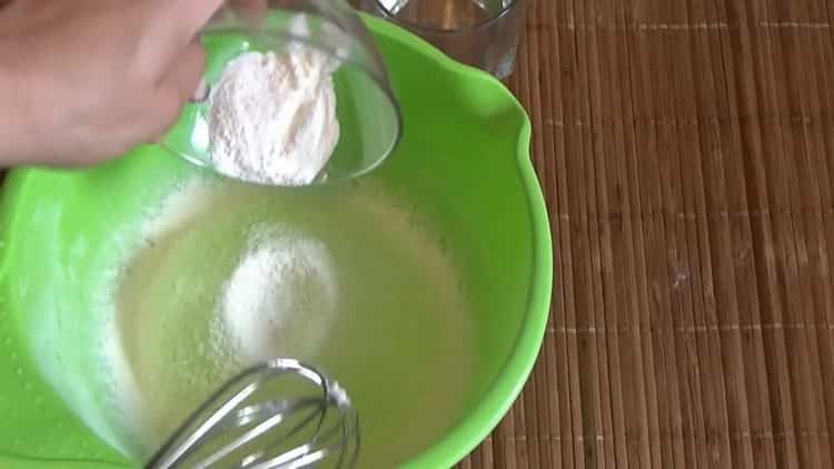 A kefir cupcake elkészítéséhez készítse elő az összetevőket