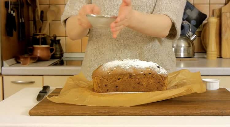 Για την προετοιμασία του κέικ της πρωτεύουσας, προετοιμάστε τη σκόνη ζάχαρης